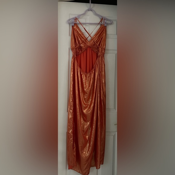 Anthropologie Orange Maxi Dress - Picture 8 of 10